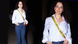 Kangana Ranaut Leaves To Cannes Film Festival 2019, Spotted At Airport