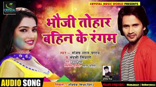 #भौजी तोहार बहिन के रंगम  - Sanjay Lal Yadav , Nandani Tiwary - Bhojpuri Holi Songs 2019