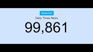 Live | 100k Subscribe Counting | Daily Times News | Hyderabad Subscribe - Thankyou All