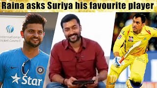 Raina asks Suriya his favourite player | Suriya twitter chat