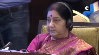 EAM Swaraj attends SCO's Council of Foreign Ministers meeting in Kyrgyzstan’s Bishkek