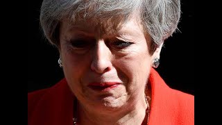 British PM Theresa May announces resignation in emotional speech