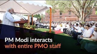 PM Modi Address The PMO Officials At New Delhi | DT NEWS