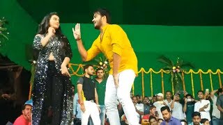#Pawan_Singh के शहर आरा में Akshra Singh और Kallu का LIVE DANCE - Saloni Ke Mummy