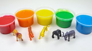 Learn Colors With Clay Slime Surprise Toys! Toys Video for Kids And Children.