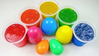 How To Make Colors Foam Clay Jiggly Slime And DIY Learn Colors For Kids.
