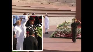 Watch: PM Modi pays tribute at National War Memorial ahead of swearing-in ceremony