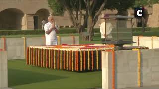 PM Modi pays tribute to Mahatma Gandhi, Atal Bihari Vajpayee at Rajghat
