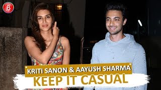 Kriti Sanon & Aayush Sharma Keep It Casual As Theyre Spotted Around Town