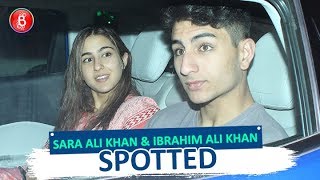 Sara Ali Khan and Ibrahim Ali Khan Were Spotted Exiting Saif Ali Khan-Kareena Kapoor's House