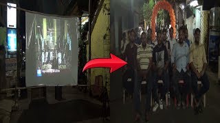 Mapxekars Watch Swearing-In Ceremony Of Modi & Shripad Naik On Big Screen