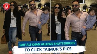 Saif Ali Khan Allows Shutterbugs To Click Taimurs Pics