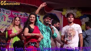 Akshara Singh_Pawan Singh_Arvind Akela Kallu ji तीन सुपरस्टार एक साथ || Bhojpuri Stage Show 2018