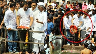 Ajay Devgn Immersed Father Veeru Devgans Ashes In Ramkund Nashik