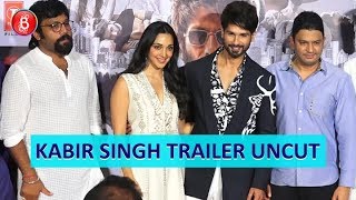 Kabir Singh  Trailer Launch | Shahid Kapoor, Kiara Advani | Sandeep Reddy Vanga