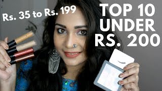 सिर्फ ₹ 200/-  Top 10 Makeup Products Under Rs. 200 | Affordable Makeup for Beginners in India