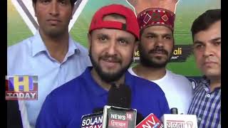 4 JUNE N 15  Celebrity match was organized in the HPL Cricket competition organized in Solan