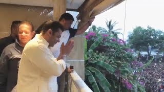 Salman Khans MASSIVE Stardom Waves To His Fans On EID 2019 | Galaxy Apartment