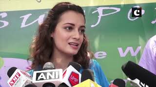 Dia Mirza plants saplings to support ‘Beat Air Pollution’ campaign