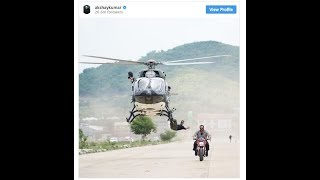 बाइक के बाद हेलीकॉप्टर पर खतरनाक स्टंट करते दिखे अक्षय कुमार
