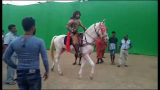 Bigest Bhojpuri film Veer yodha Mahabali # Hourse Ride nirahua निरहुआ घुड़सवारी का अभ्यास