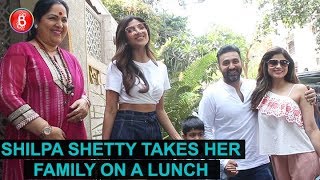 Shilpa Shetty Takes Her Family On A Lunch Outing On Her Birthday