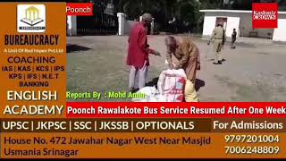 Poonch Rawalakote Bus Service Resumed After One Week