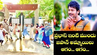 Japanese Fans Dance in Front of Prabhas House in Joy | Saaho Movie | Top Telugu TV