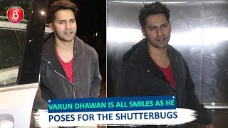 Varun Dhawan Is All Smiles As He Poses For The Shutterbugs