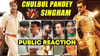 Chulbul Pandey And Singham Crossover NEW Film | PUBLIC REACTION | Salman Khan, Ajay Devgn
