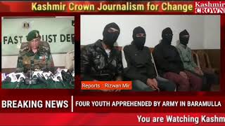 Four Newly Recruited Militants Arrested In Baramulla, Handed over to Family
