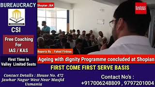 Ageing with dignity Programme concluded at Shopian