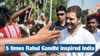 5 Times Congress President Rahul Gandhi Inspired India