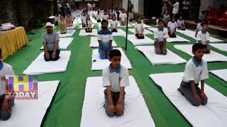 22 JUNE N 8 B 2  Yoga Day was celebrated jointly with Nehru Yuva Kendra
