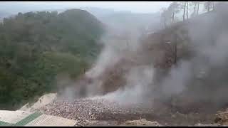 24 JUNE N 11  Shimla municipal corporation's waste garbage plant fire