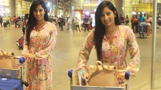 Beautiful Niharica Raizada Spotted Mumbai Airport