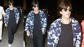 King Shahrukh Khan Spotted At Airport In Cool Avatar