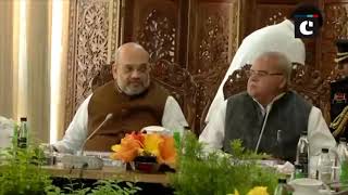 Amit Shah chairs high level meeting on security, law & order in Srinagar