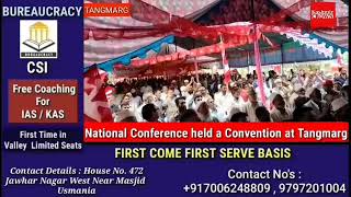 National Conference held a Convention at Tangmarg.