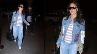 Kareena Kapoor Leaves For LONDON Spotted At Mumbai Airport