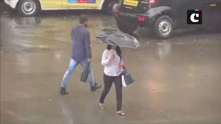 Heavy downpour lashes Mumbai, traffic jam on Western Express Highway