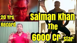 Salman Khan The Undisputed 6000 Cr Star Of Bollywood l 20 Years Record
