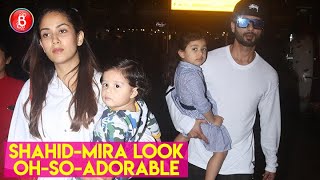 Shahid Kapoor & Mira Rajput Look Oh-So-Adorable Walking Out Of The Mumbai Airport