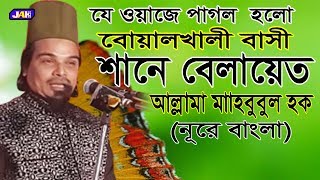 Bangla Waz | শানে বেলায়াত | আল্লামা মাহবুবুল হক নুরে বাংলা Allama Mahbubul Hoque Nure bangla | 2019