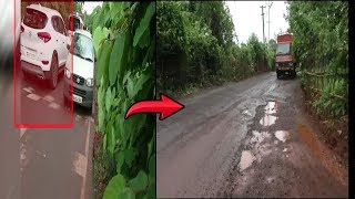 Khandola Villagers Suffer Due To Bad Roads But CM's SUV Crosses Effortlessly