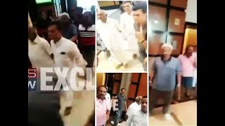 Karnataka crisis: BJP workers seen with 'rebel MLAs' in Mumbai hotel