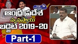 AP Agriculture Budget 2019 Part 1 | Botcha Satyanarayana | CM Jagan LIVE | AP Assembly | TopTeluguTV