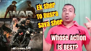 Saaho Teaser Vs War Teaser Comparison l My Views About Which Film Has Best Action?