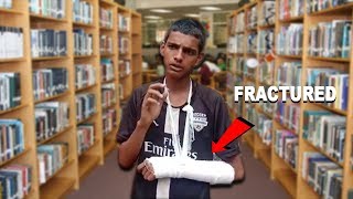 Librarian Beats Student, Fractures His Hand For Wearing Shoes In The Library