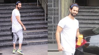 Kabir Sing | Shahid Kapoor Snapped Post Gym Session At I think Fitness Juhu